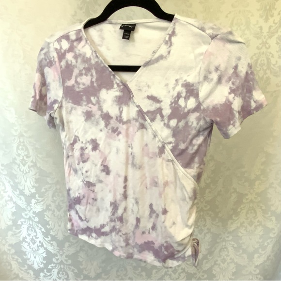 Girls Tie-Dye T-Shirt lavender and white, super soft SZ(LG 10/12) - Picture 1 of 5